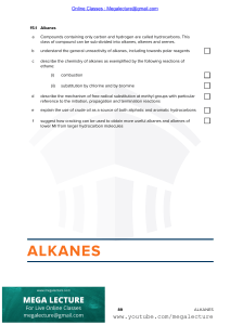 Alkanes - Organic Chemistry