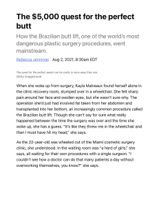 The BBL effect- How the Brazilian butt lift went mainstream - Vox