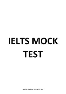IELTS MOCK TEST