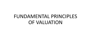 Chapter 1 Valuation