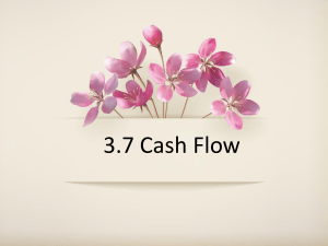 Unit 3.7 Cash Flow