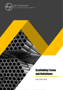 HSE-PRO-049 - Rev. 00 - Scaffolding Terms and Definitions