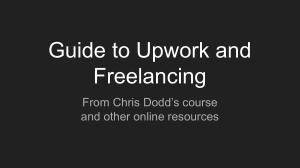 Guide to Upwork and Freelancing