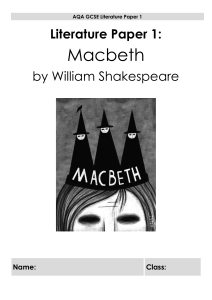Macbeth Study Pack