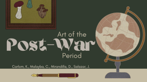 ART OF THE POST-WAR PERIOD