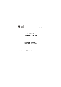LiuGong CLG835H4F Wheeled Loader Service Manual PDF