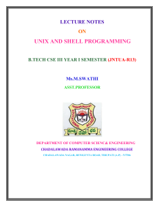 UNIX AND SHELL PROGRAMMING-notes