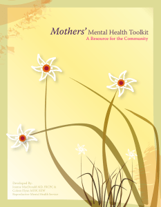 Mothers' Mental Health Toolkit: Community Resource