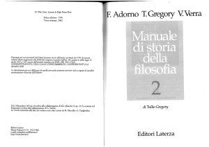 Adorno F - Gregory T - Verra V - Manuale Di Storia Della Filosofia