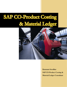 SAP Material Ledger