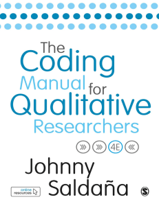 The Coding Manual for Qualitative Researchers (Johnny Saldana)