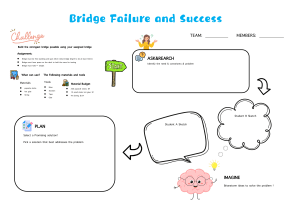 Bridge Failure and Success Student Documentation
