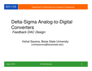 Delta Sigma ADCs - DAC Mismatch