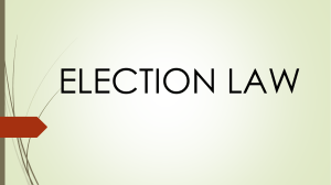 ELECTION LAW