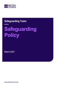 British concil safeguarding policy