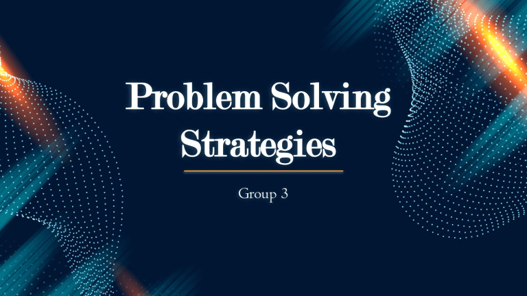 problem solving strategies slideshare