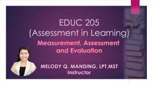 EDUC205-Assessment in Learning1