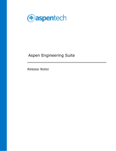Aspen ReleaseNotes EngineeringSuite
