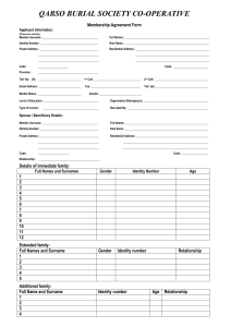 POLICY AGREEMENT FORM