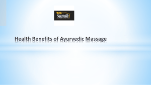 Health Benefits of Ayurvedic Massage