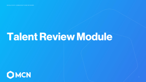 Talent Review Module