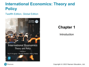 International Economics: Theory and Policy Textbook