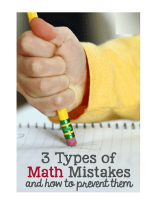 3 Types of Math Errors