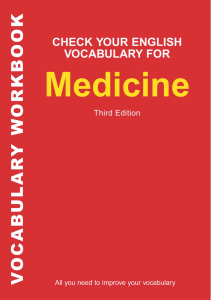 9 Check Your English Vocabulary for Medicine