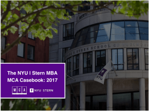 NYU Stern Casebook 2017