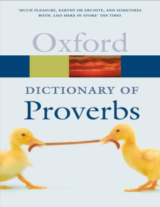 The Oxford Dictionary of Proverbs ( PDFDrive )
