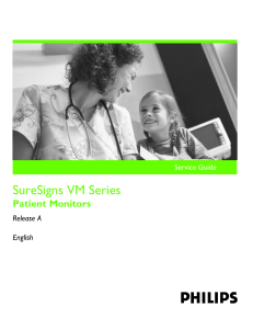 Philips SureSigns VM4 SERVICE Manual