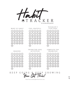 Habit Tracker Infographic