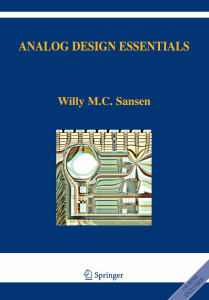 Analog Design Essentials by Willey M.C. Sansen
