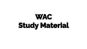 WAC Study Materail-3