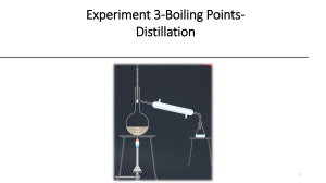 Boiling Points(Simple and fractional Distillation)