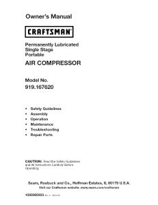 Craftsman-Model-919.167620-30-Gallon-Air-Compressor-Manual