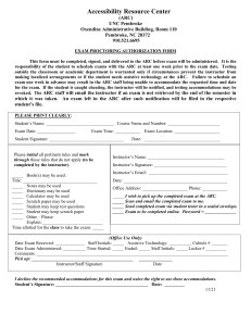 Exam Proctoring Authorization Form