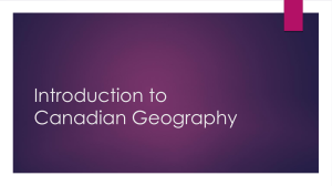 Lesson 1 - Introduction to Canadian Geography (2)