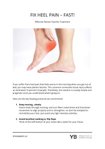 Fix heel pain fast!