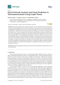 Social Network Analysis and Churn Prediction in Telecommunications Using Graph Theory