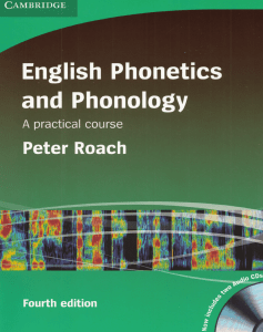 Peter Roach English Phonetics and Phonol