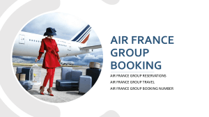 AIR FRANCE GROUP BOOKING