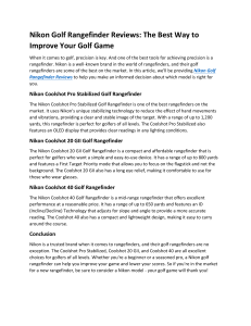 Nikon Golf Rangefinder Reviews