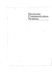 ELECTRONICS COMMUNICATION SYSTEM BY GEORGE KENNEDY