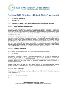 NBIMS-US V3 2.4.4.5 OmniClass Table 22 Work Results