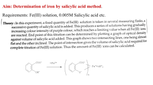 fe- salicylic acid