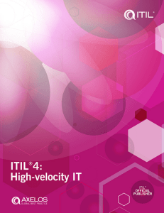 ITIL 4 High-velocity IT