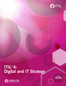 ITIL 4 Digital and IT Strategy