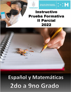 1. Instructivo Pruebas Formativas Parciales Matemáticas y Español