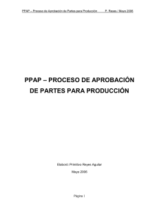 PPAP Proceso de Aprobacion de Partes par